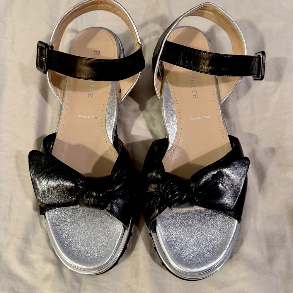 New Ron White Cairi Ankle Strap Platform Sandal